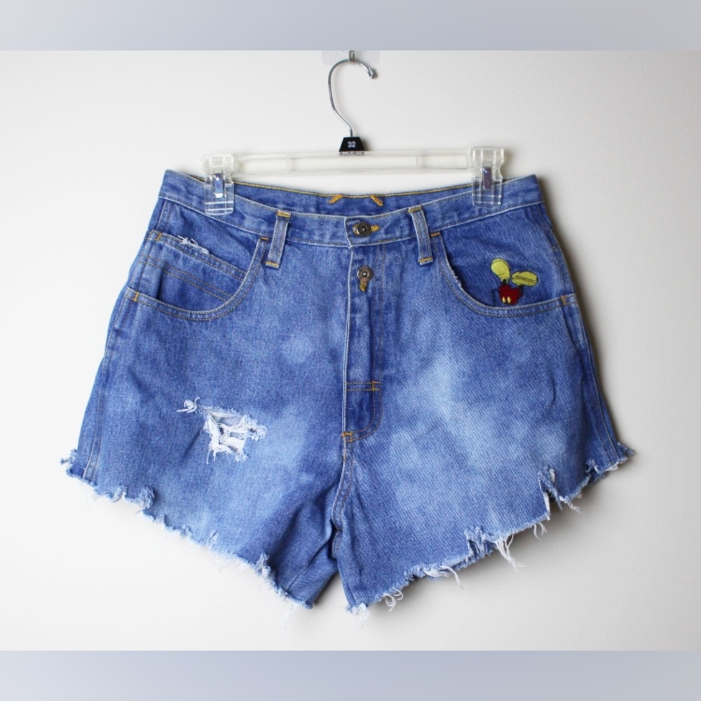 Disney High waisted distressed cut off Jean shorts